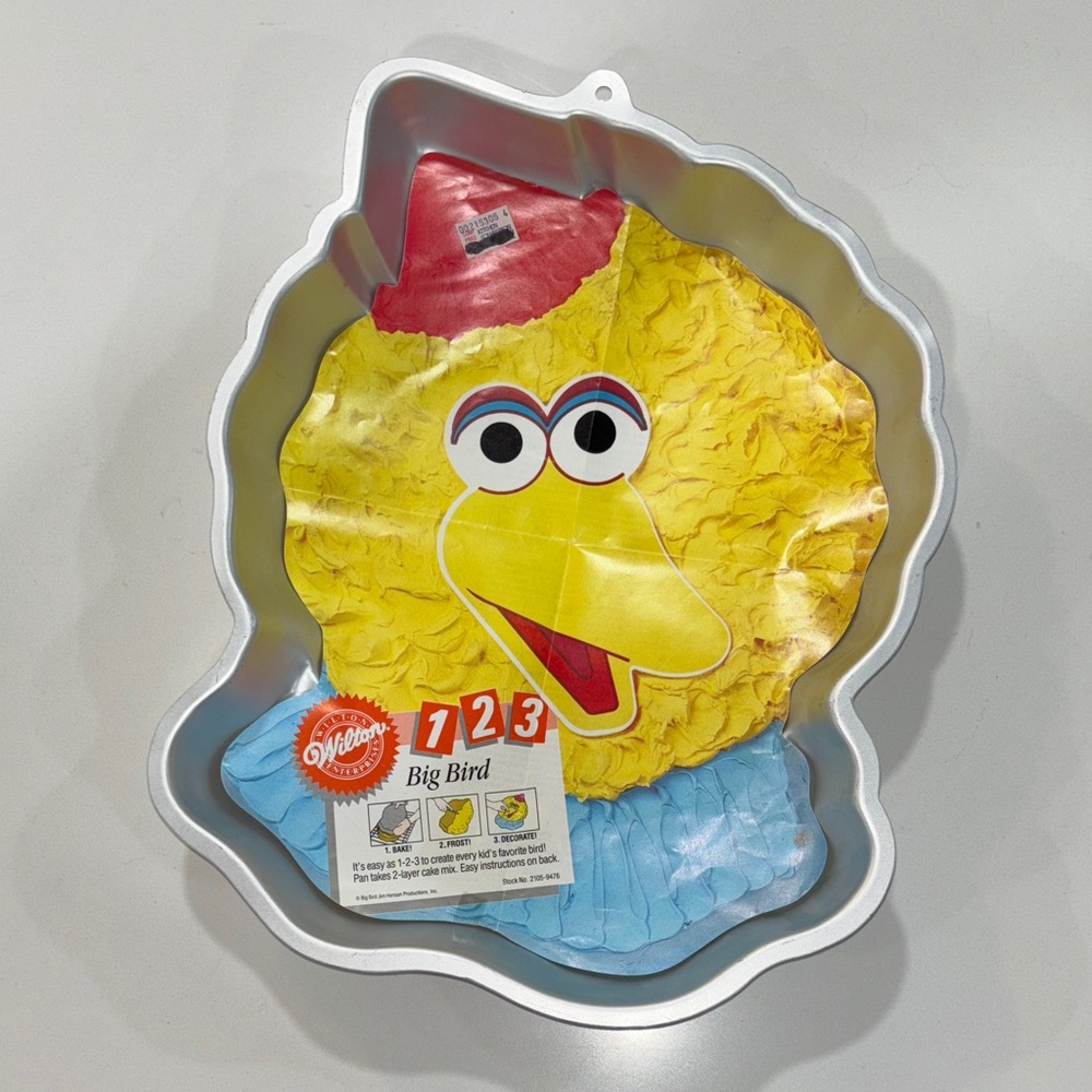 Jim Hensons Big Bird Sesame Street‎ Wilton Alum Cake Pan 2105-9476